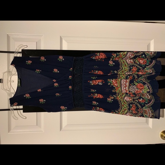 Maude blue floral dress - Picture 6 of 12